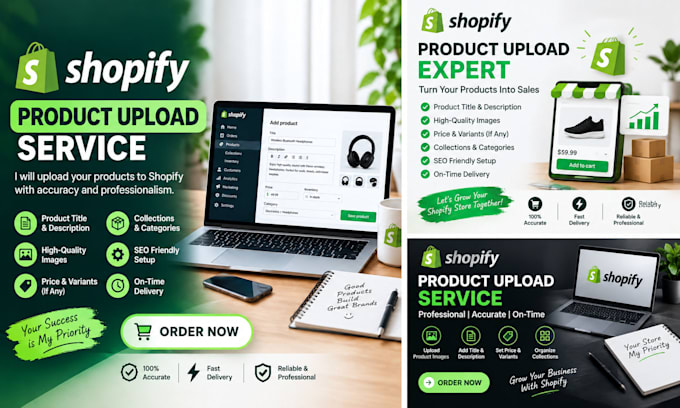 shopify product upload service