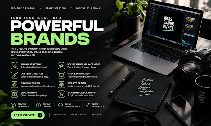 be your creative director for brand strategy and visual identity