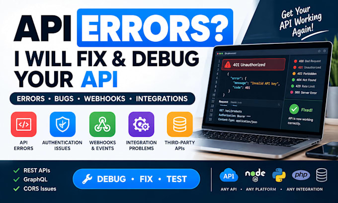 fix API errors, integration issues and API bugs