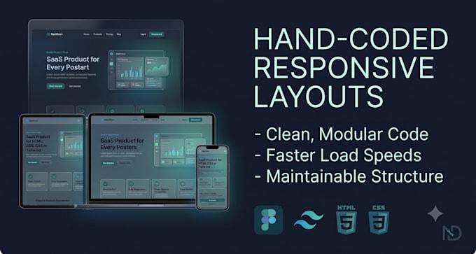 convert figma to responsive HTML CSS or tailwind