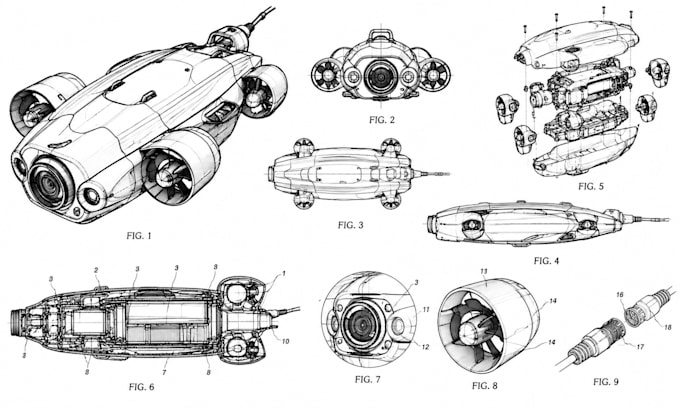 create uspto patent drawings for utility and design patent applications
