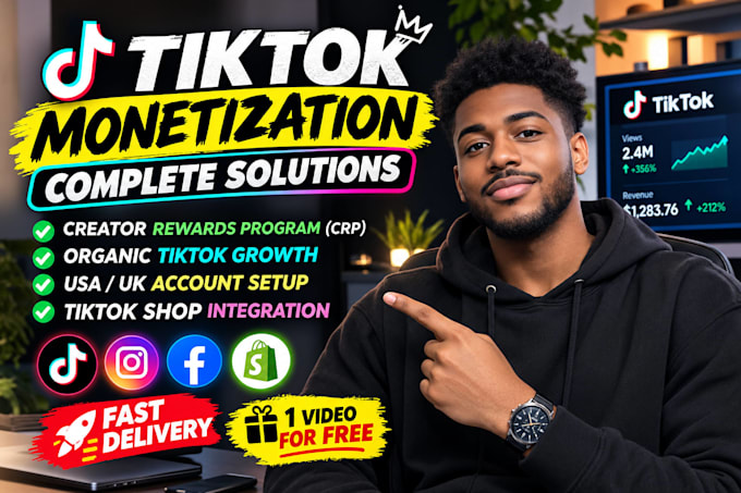 do complete tiktok monetization organically creator in creator rewards account