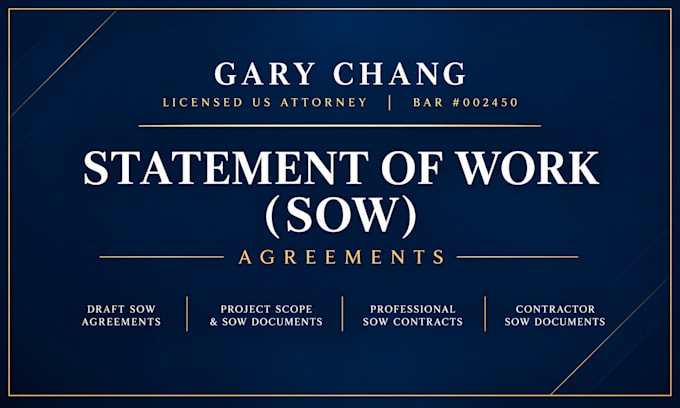 write a master service agreement msa and statement of work sow contract