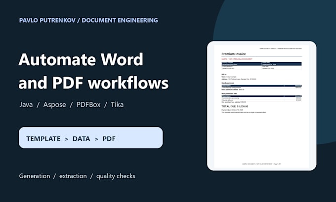 automate word and PDF documents with java and aspose