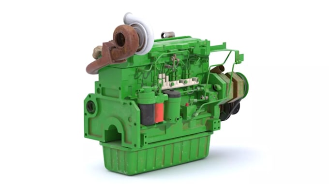 deliver tractor engine for industrial machine, engine transmission,blender model