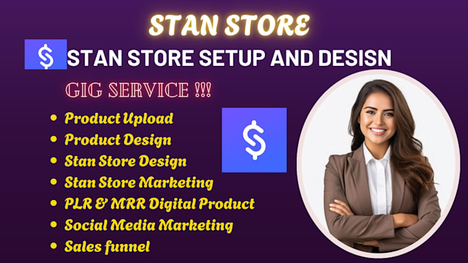 setup your stan store, store design, digital products