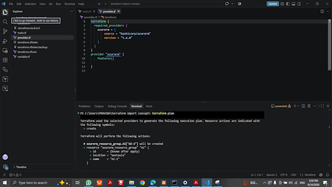 write modular terraform scripts for your azure infrastructure