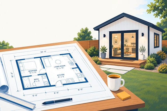 design adu floor plans and site plans for permit submission
