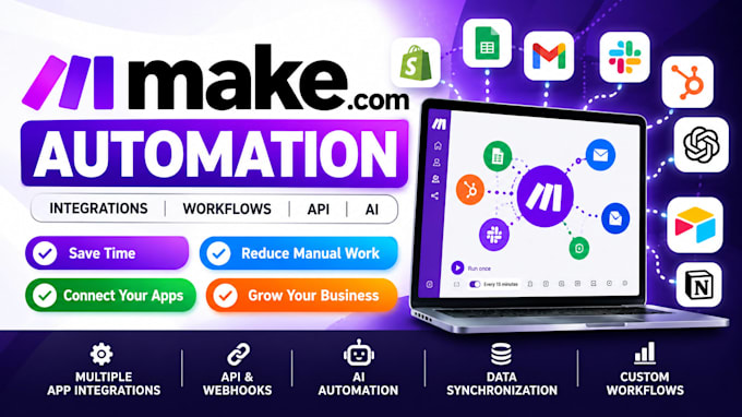 make com, make automation, make com automation, integromat