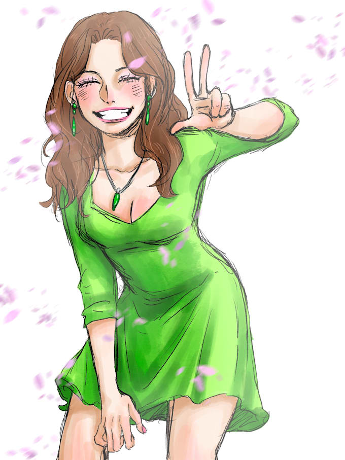 draw your oc in digital painting