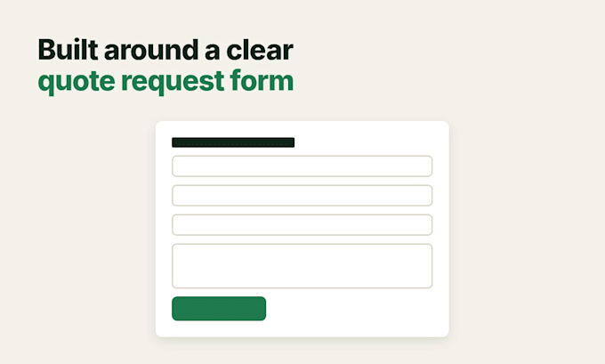 build a company website with a quote request form, source code yours