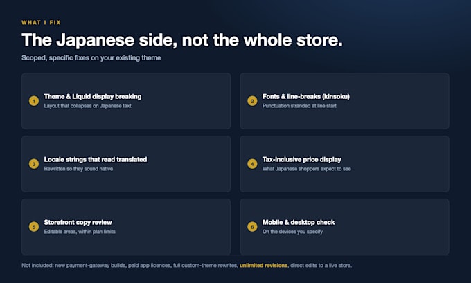 fix japanese locale and theme display issues on your shopify store