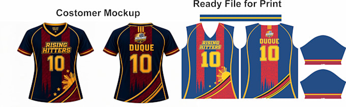 create sublimation jersey design and print ready file