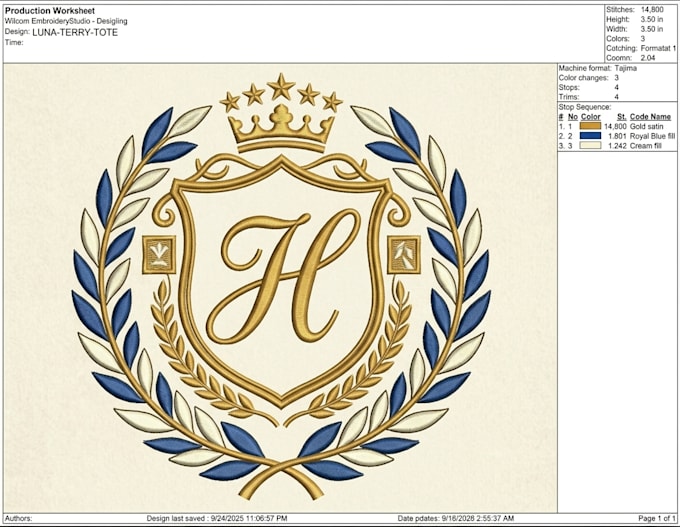 convert logo or image to dst for machine embroidery digitize