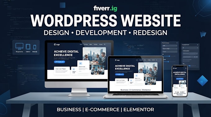 do wordpress website development, design, and redesign wordpress website