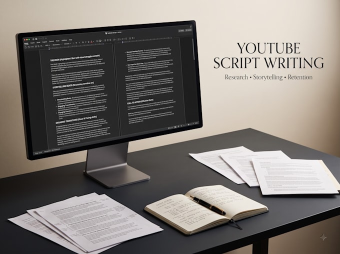 write youtube video scripts with hooks and storytelling