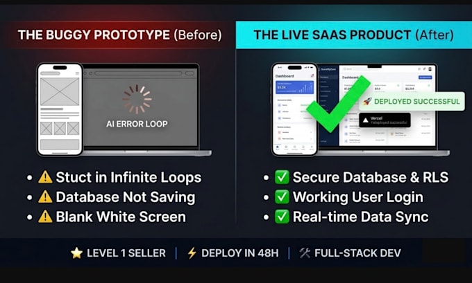 fix deploy and connect your bolt new or lovable dev ai app
