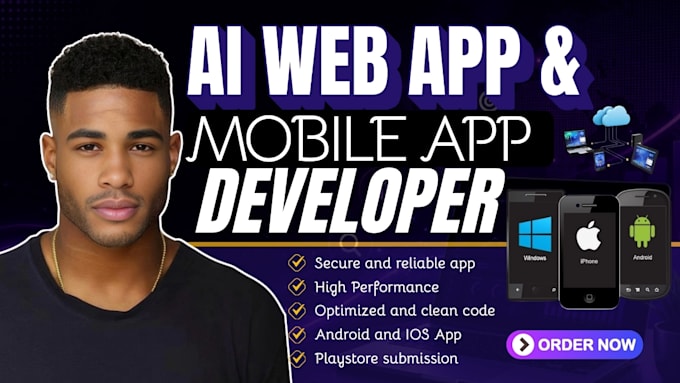 build an ai mobile app for ios and android using flutter, ai app design