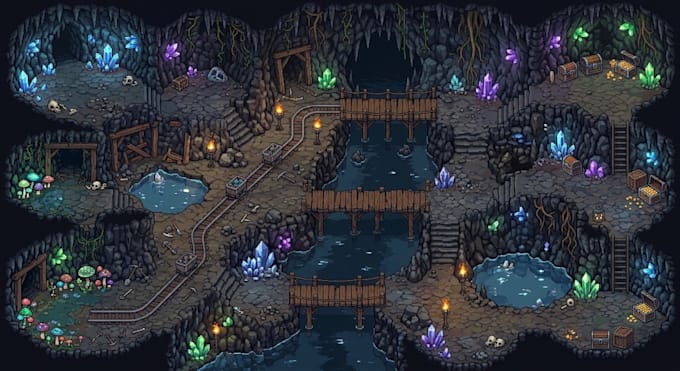 create pixel art game background tileset tilemap environment rpg 8bit 16bit