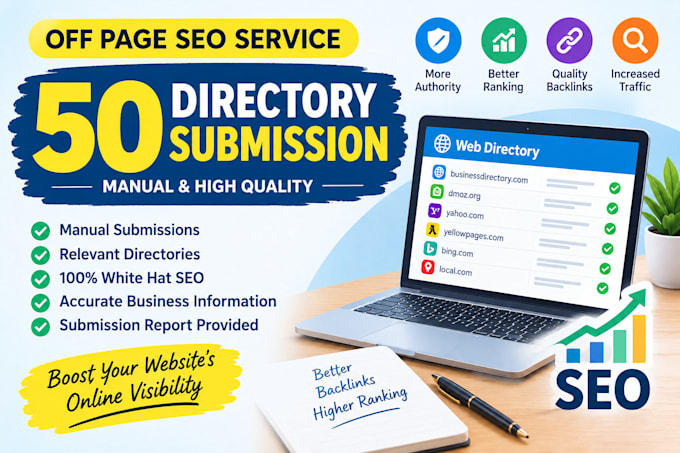do 50 manual directory submission for off page SEO