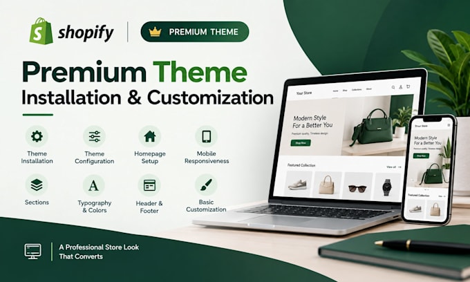 install and customize a premium shopify theme