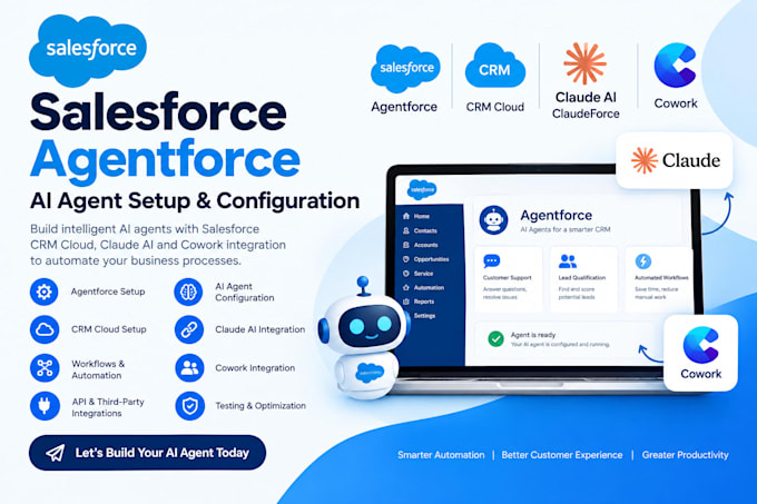 setup salesforce agentforce claudeforce ai agent cram cloud sales force cowork