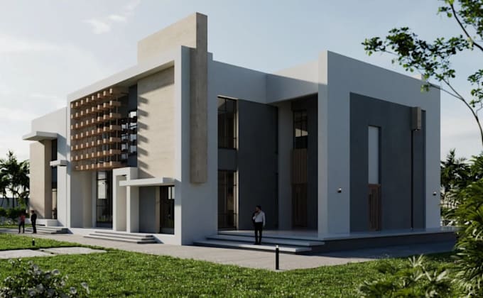 upgrade 3d modern house design,duplex exterior,front elevation,garden,cgi render