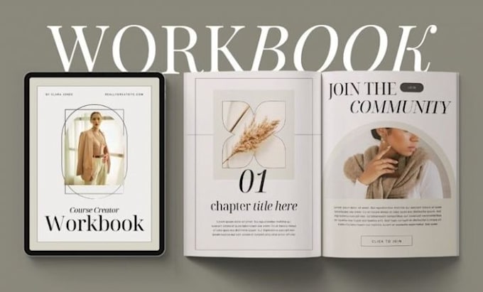 design interactive canva workbooks with clickable links for courses and coaching