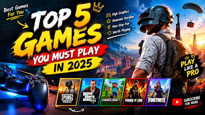 make professionally and creative thumbnail for you