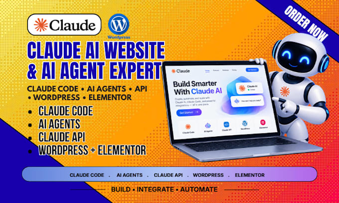 design claude ai websites with claude code ai agent API and wordpress elementor