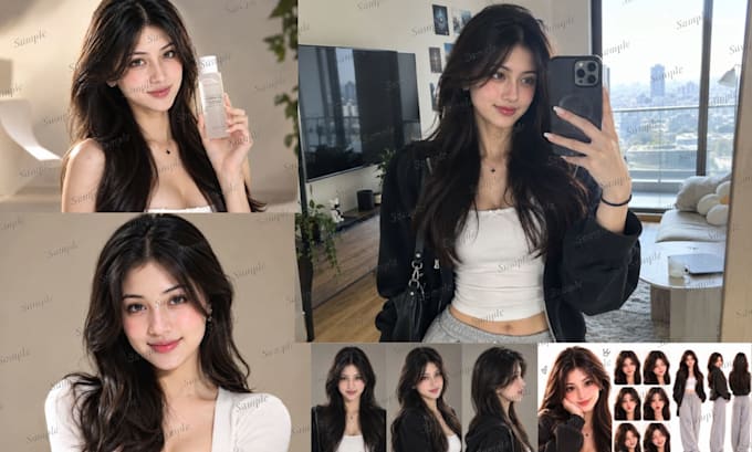 design realistic ai influencer, character and 3d avatar