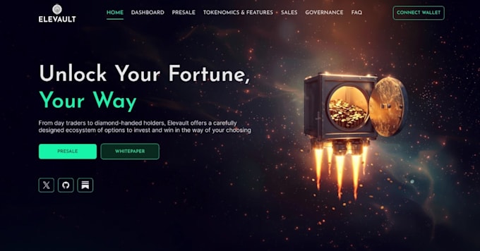 develop smart contracts, token, presale, staking and nft dapp