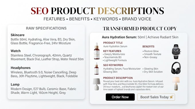 write SEO product descriptions for your ecommerce store