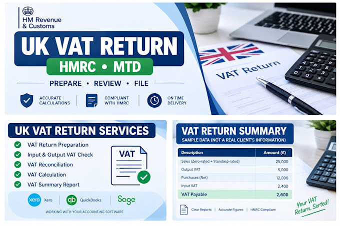 prepare and file your UK vat return to hmrc