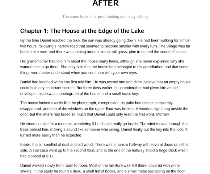 edit and prepare your book into a print ready final draft