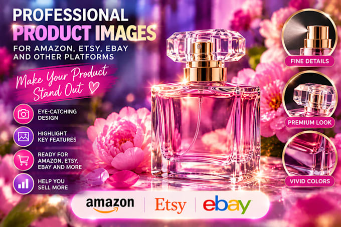 create product listing images for amazon, etsy and ebay