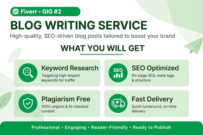 write seo blog post that ranks on google