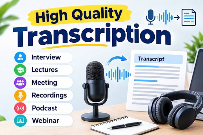 transcript your interviews broadcasts and meetings
