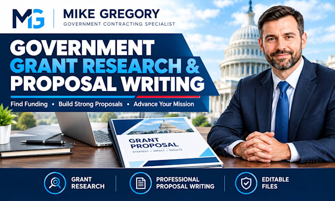 research government grants and write professional grant proposals