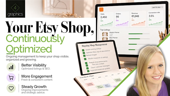 manage and optimize your etsy shop with monthly SEO
