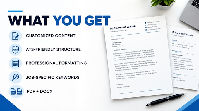 write a tailored ats friendly cover letter for your job