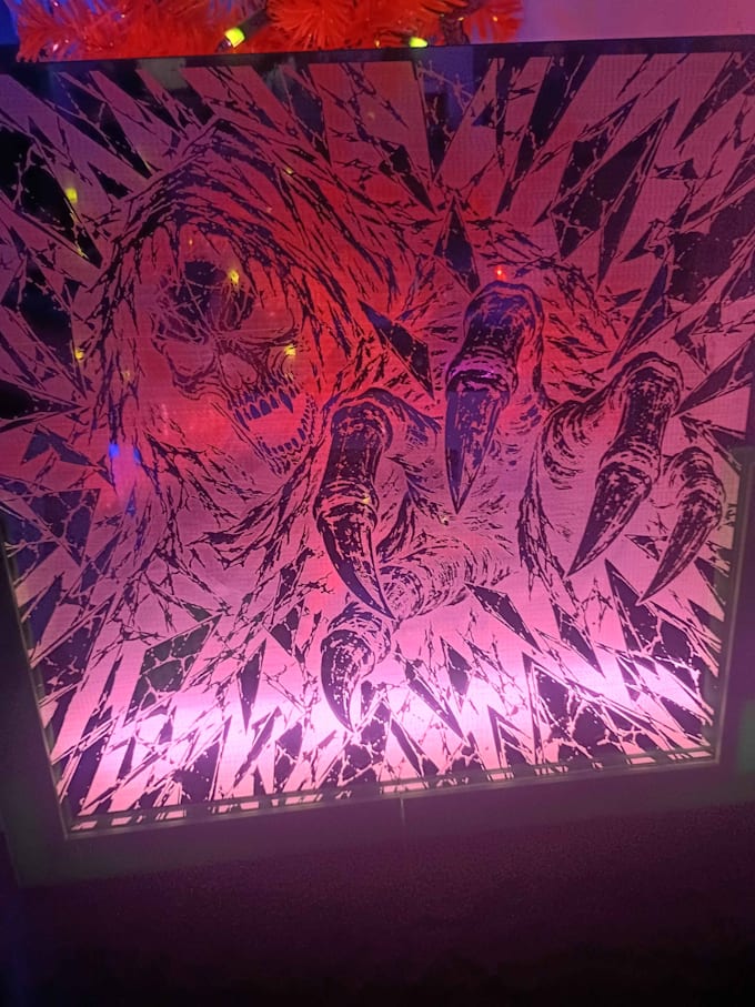 create a custom laser engraved mirror with personalized artwork