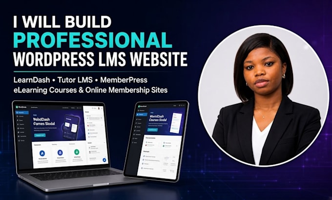build wordpress lms website, elearning website using learndash or tutor lms