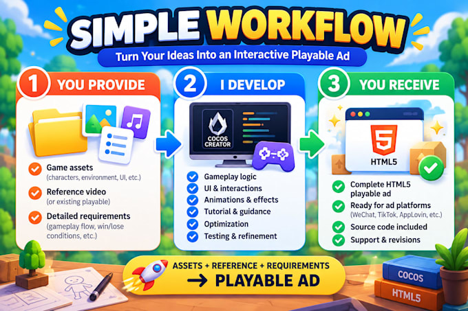 develop an HTML5 playable ad for your mobile game