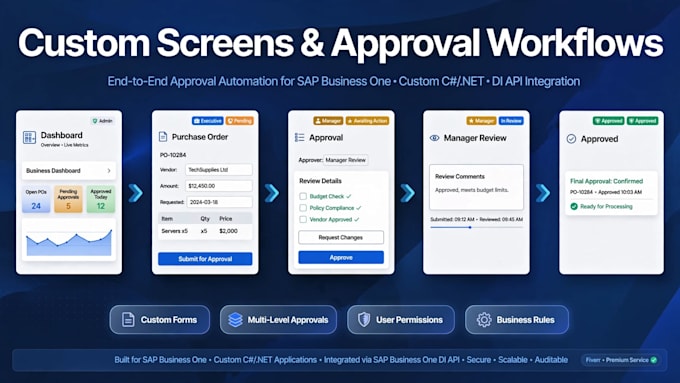 build single license desktop and web sap business one app with di API