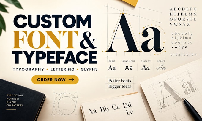 design a custom font or typeface for your brand