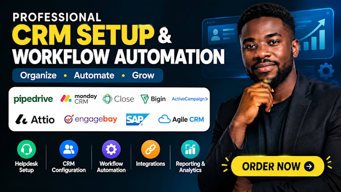 setup pipedrive monday CRM close bigin activecampaign attio engagebay sap agiled