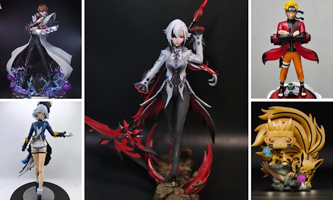 model 3d anime characters, figurines and printable action figures