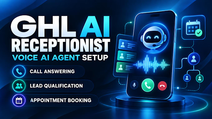 set up a gohighlevel ai receptionist and voice ai agent
