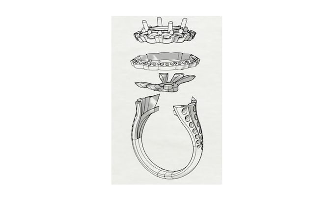 create custom jewelry cad design and 3d modeling